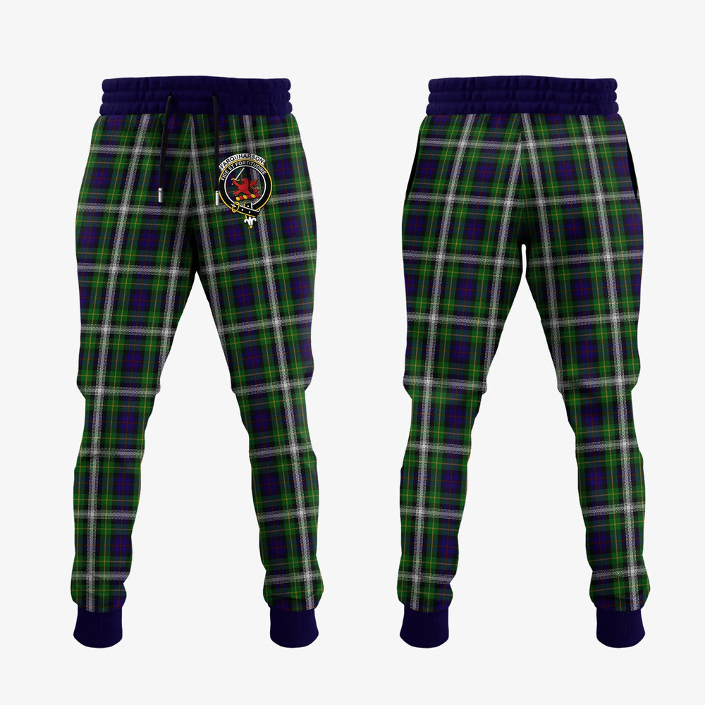 Clan Clan Farquharson Dress Tartan Crest Jogger Sweatpants BK47 Clan Farquharson Tartan Today   