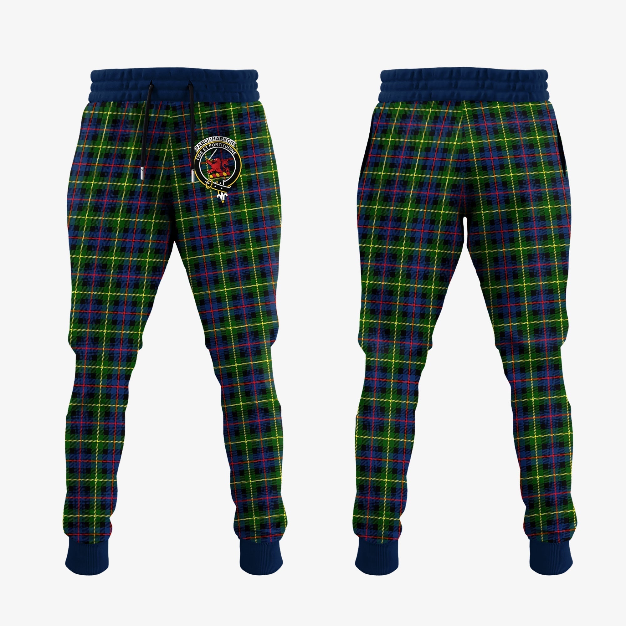 Clan Farquharson Modern Tartan Crest Jogger Sweatpants BE56 Clan Farquharson Tartan Today   