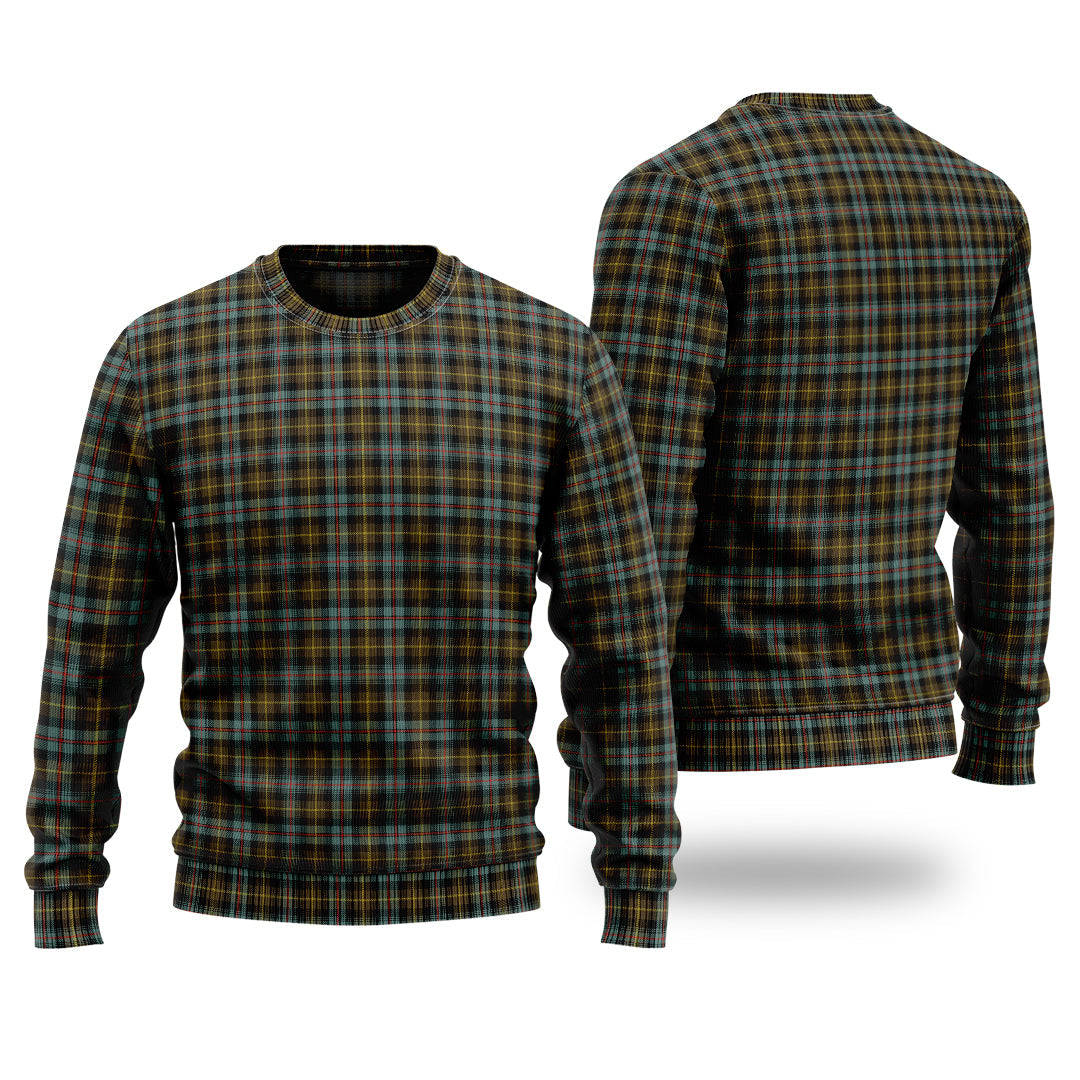 Clan Farquharson Weathered Tartan Christmas Ugly Sweater TU77 Farquharson Weathered Tartan Tartan Sweater   