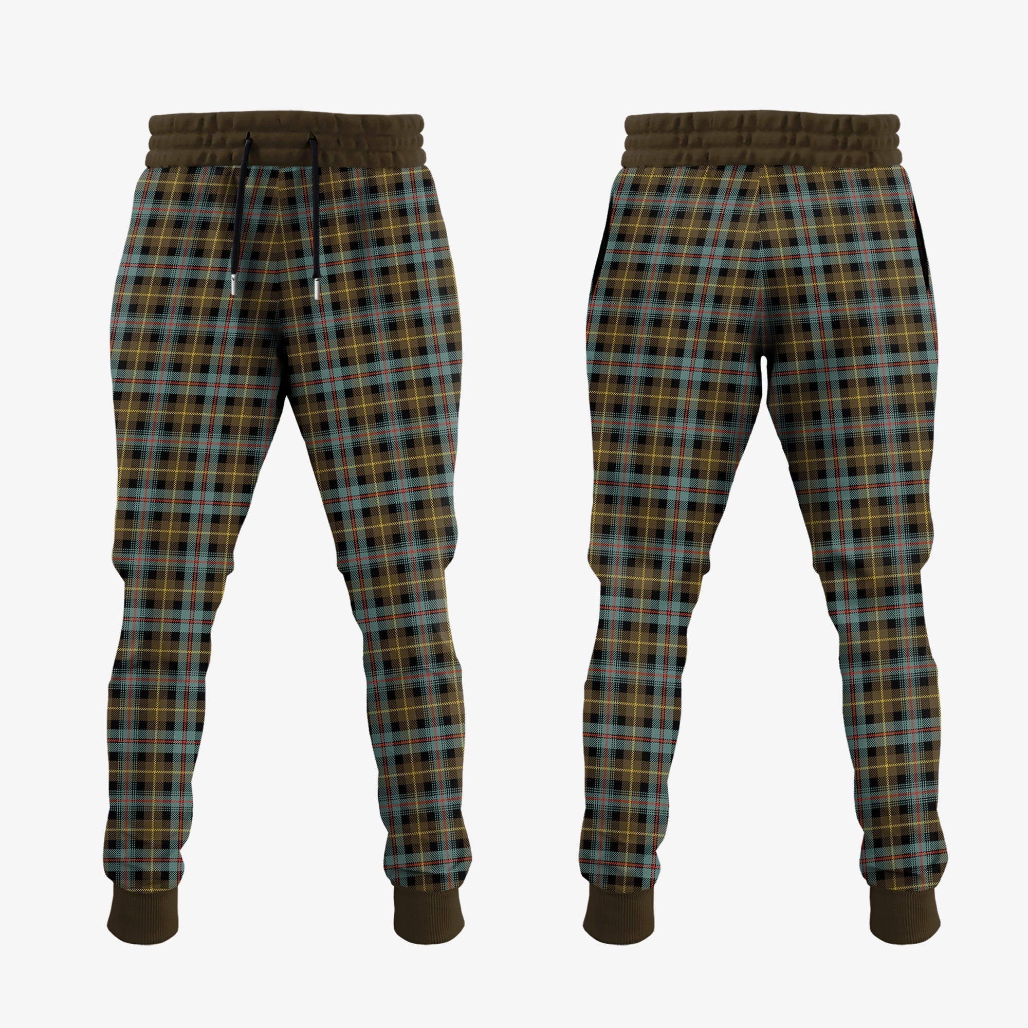 Clan Farquharson Weathered Tartan Crest Jogger Sweatpants VT23 Clan Farquharson Tartan Today   