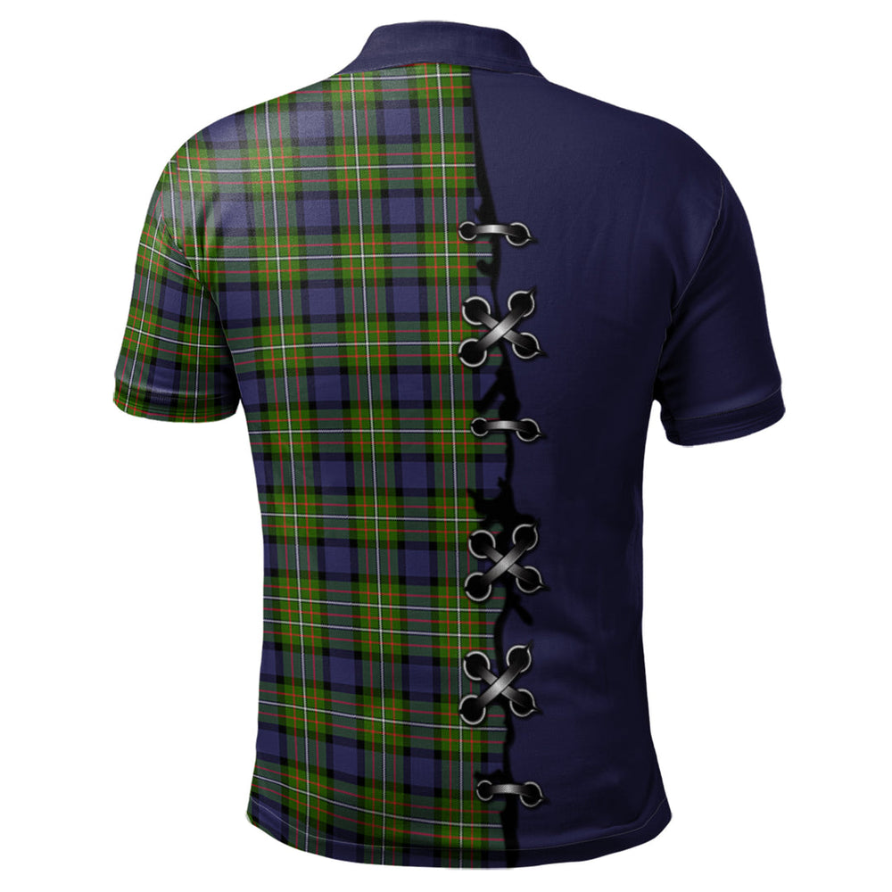 Clan Ferguson Modern Tartan Polo Shirt - Lion Rampant And Celtic Thistle Style ZD51 Ferguson Modern Tartan Tartan Polo   