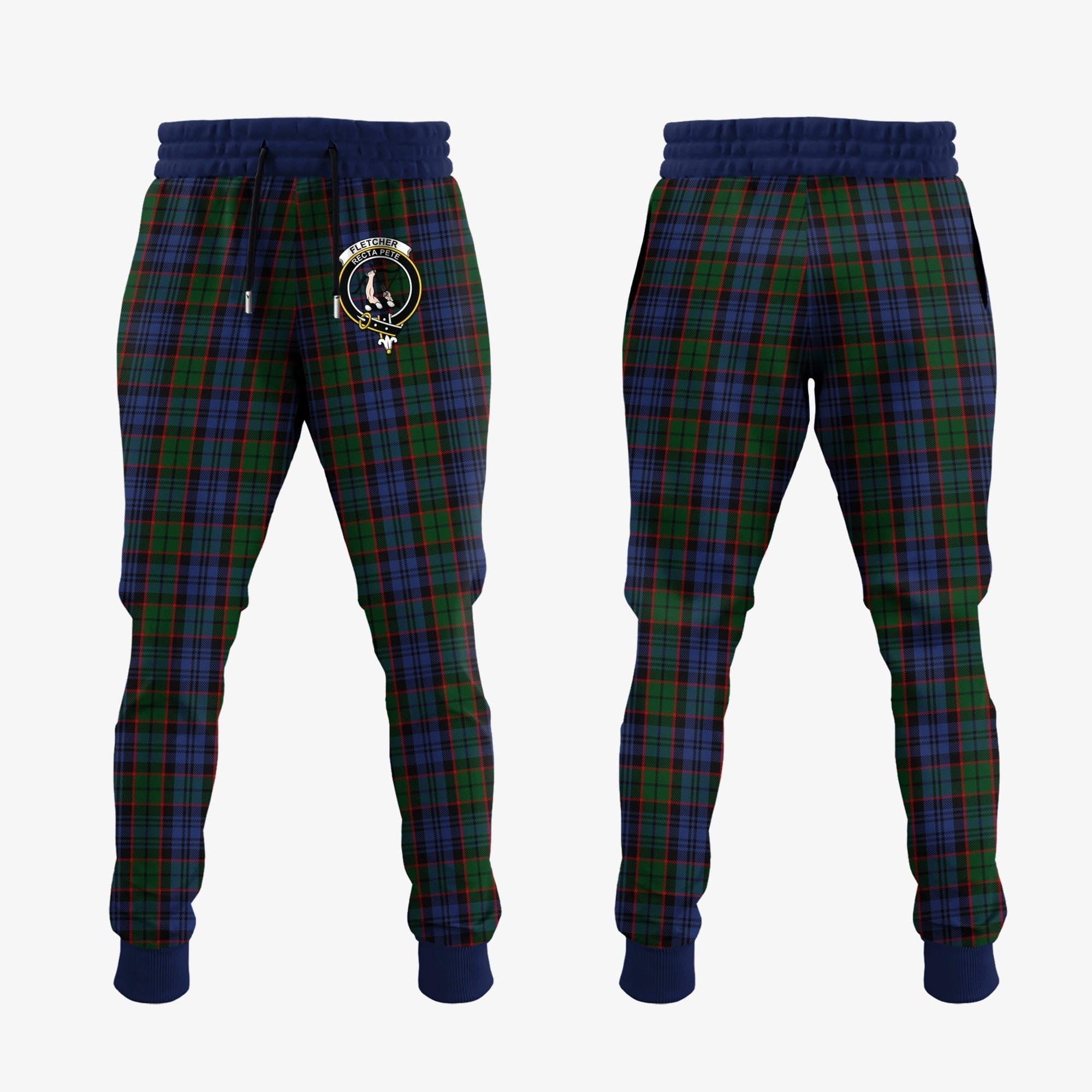 Clan Fletcher Tartan Crest Jogger Sweatpants GS36 Clan Fletcher Tartan Today   