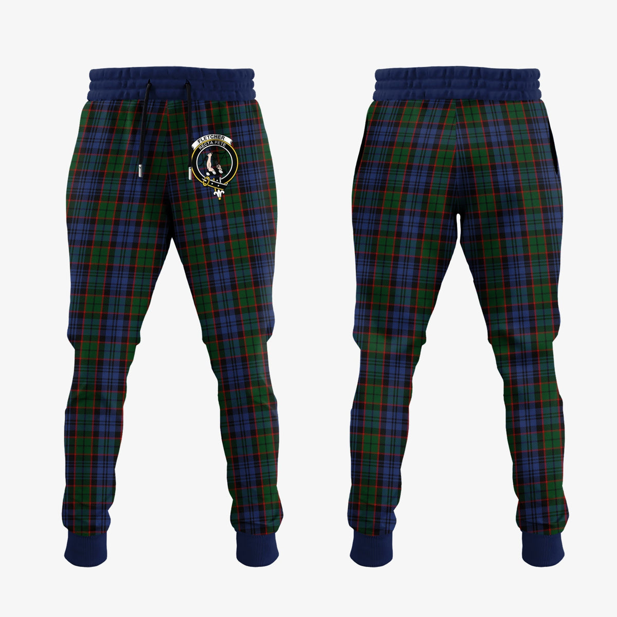 Clan Fletcher Tartan Crest Jogger Sweatpants GS36 Clan Fletcher Tartan Today   