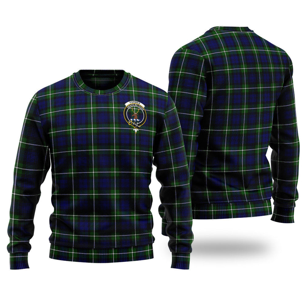Clan Forbes Modern Tartan Christmas Ugly Sweater WB35 Forbes Modern Tartan Tartan Sweater   
