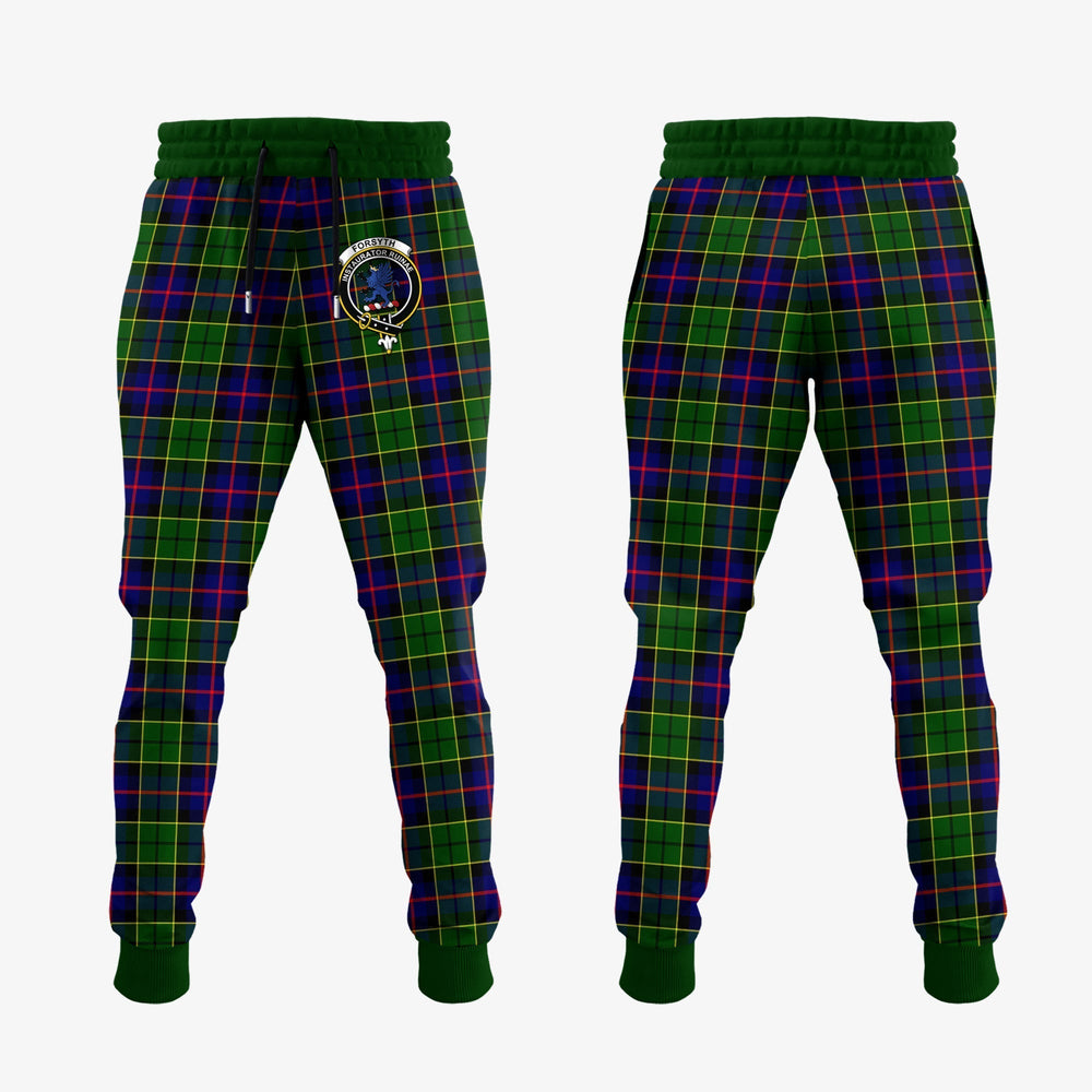 Clan Forsyth Modern Tartan Crest Jogger Sweatpants KR94 Clan Forsyth Tartan Today   