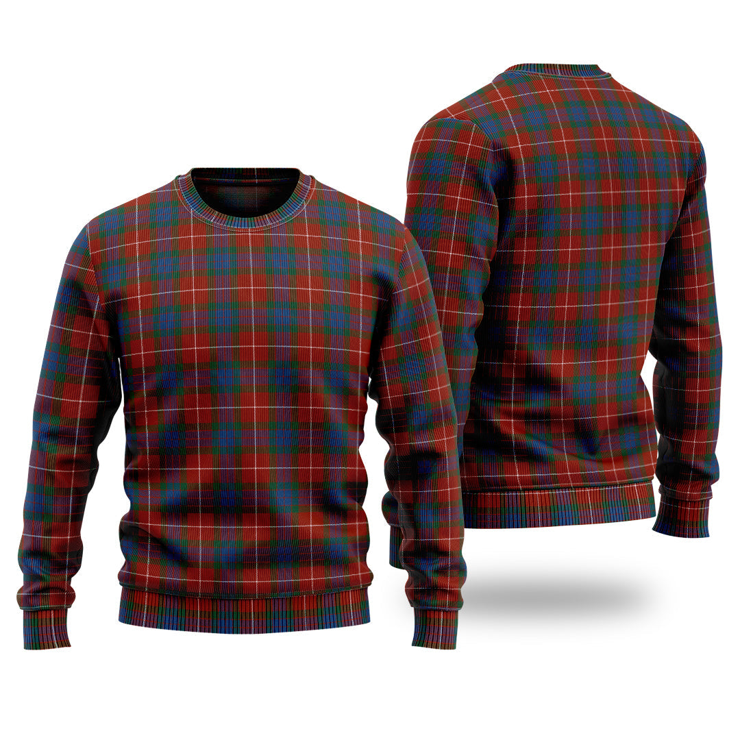 Clan Fraser Ancient Tartan Christmas Ugly Sweater FZ62 Fraser Ancient Tartan Tartan Sweater   