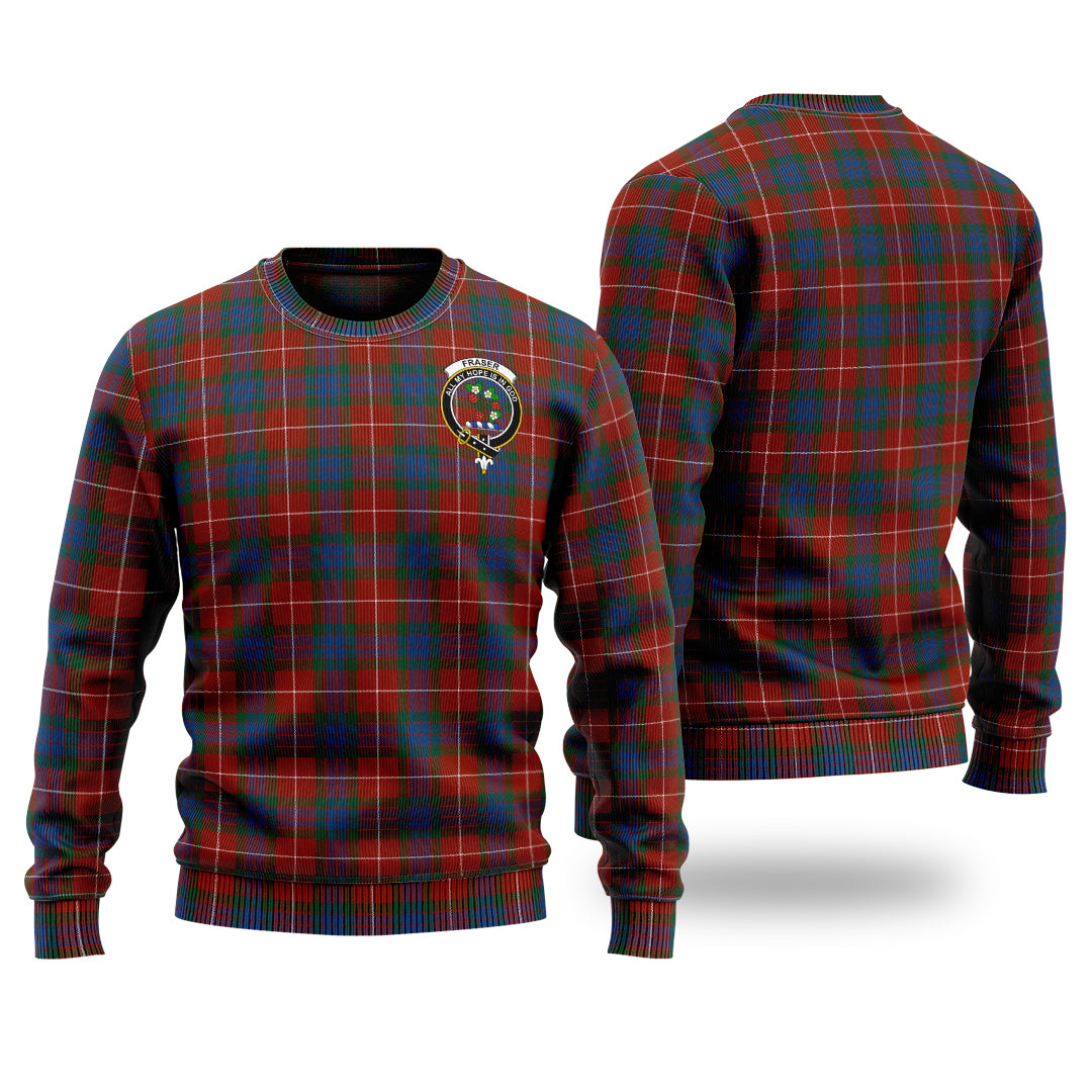 Clan Fraser Ancient Tartan Christmas Ugly Sweater FZ62 Fraser Ancient Tartan Tartan Sweater   