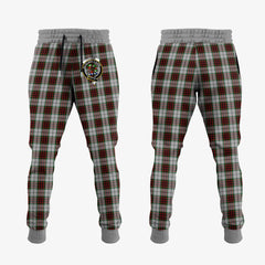 Clan Fraser Dress Tartan Crest Jogger Sweatpants VG88 Clan Fraser Tartan Today   