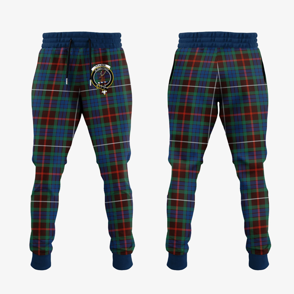 Clan Fraser Hunting Ancient Tartan Crest Jogger Sweatpants BY79 Clan Fraser Tartan Today   