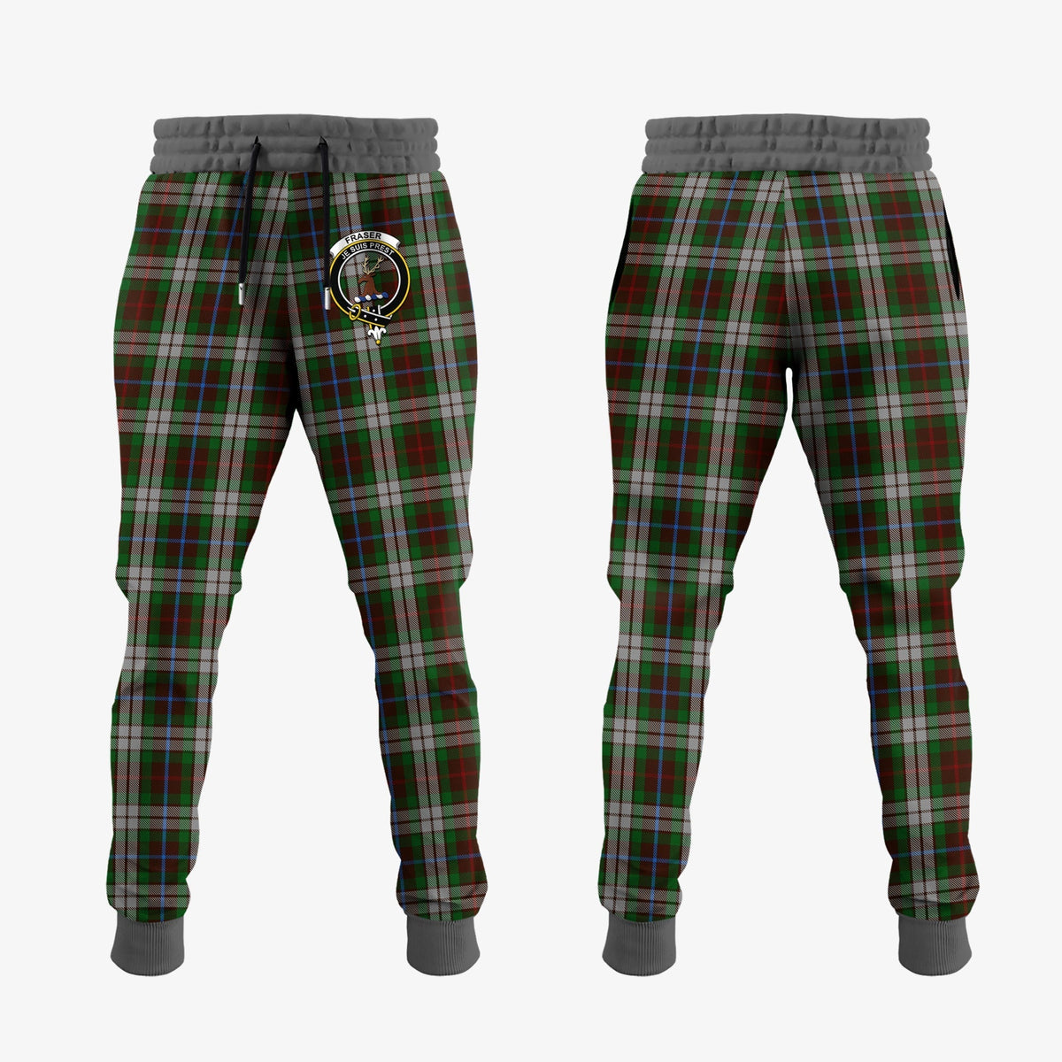Clan Fraser Hunting Dress Tartan Crest Jogger Sweatpants BJ99 Clan Fraser Tartan Today   