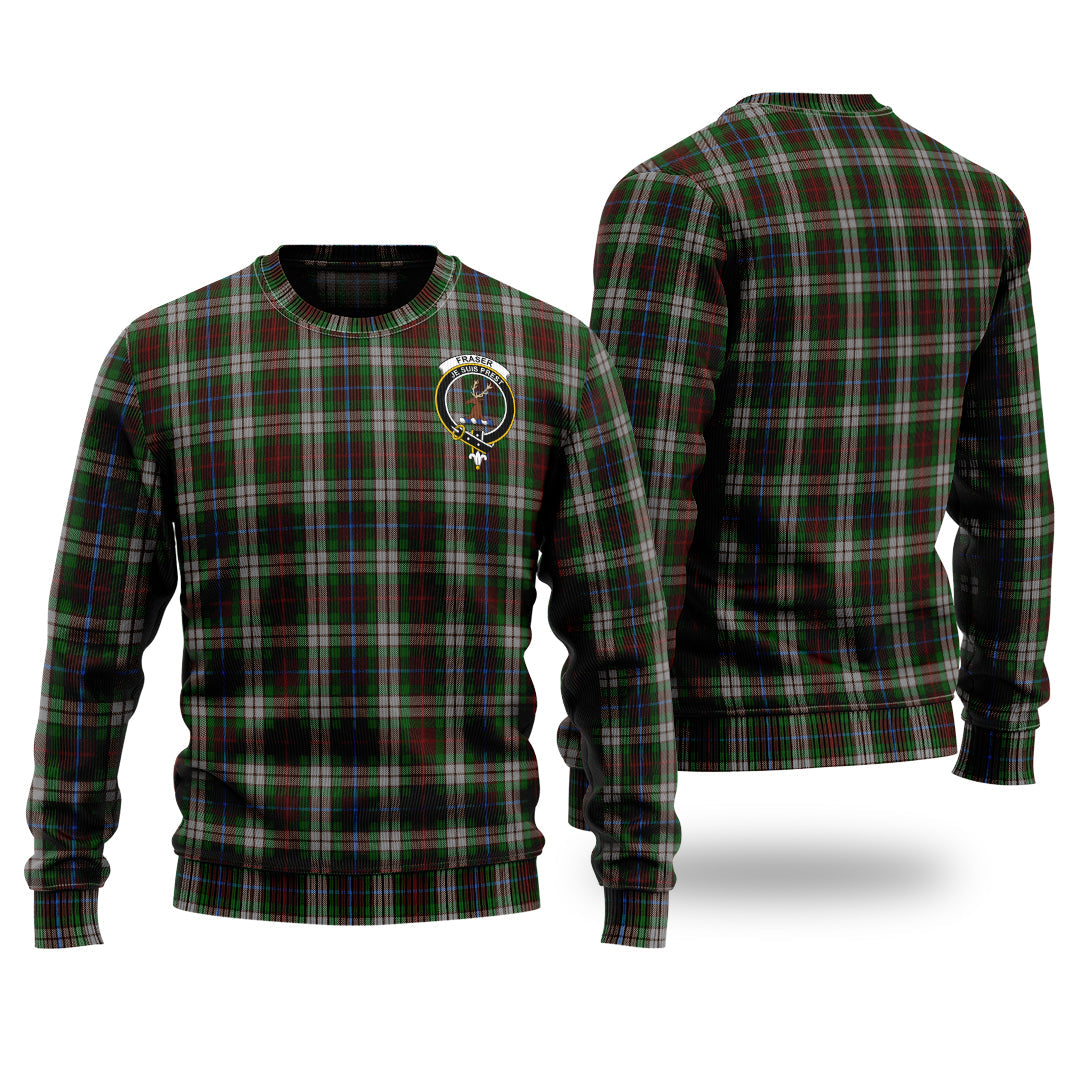 Clan Fraser Hunting Dress Tartan Christmas Ugly Sweater DD69 Fraser Hunting Dress Tartan Tartan Sweater   