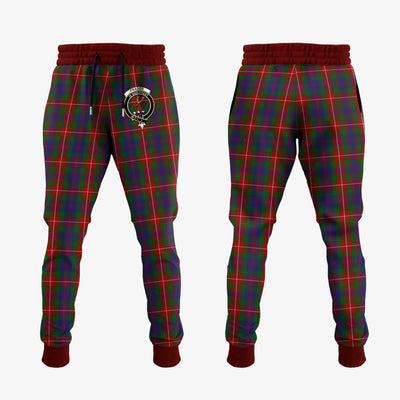Clan Fraser Of Lovat Tartan Crest Jogger Sweatpants