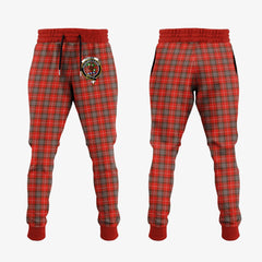 Clan Fraser Weathered Tartan Crest Jogger Sweatpants WV27 Clan Fraser Tartan Today   