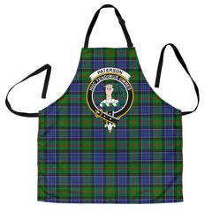 Clan Paterson Tartan Crest Apron IN29 Clan Paterson Tartan Today   