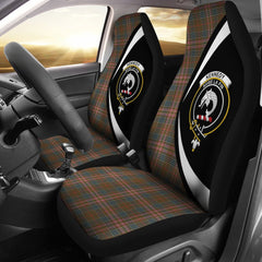 Clan Kennedy Weathered Tartan Crest Circle Car Seat Cover KY43 Clan Kennedy Tartan Today   