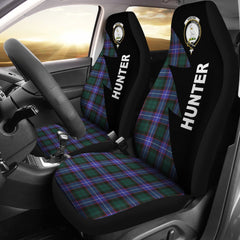 Clan Hunter Tartan Crest Circle Car Seat Cover IQ96 Clan Hunter Tartan Today   