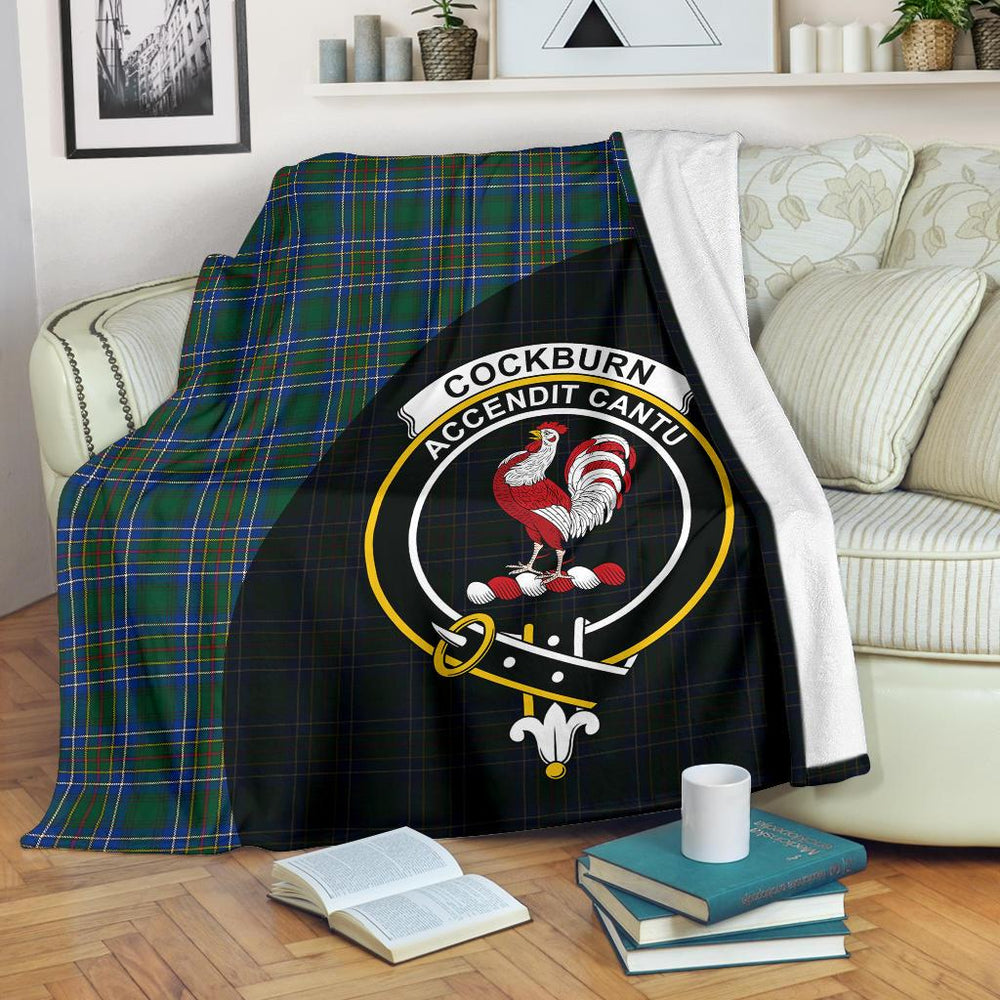 Clan Cockburn Ancient Tartan Crest Blanket 3 Sizes DV72 Clan Cockburn Tartan Today   