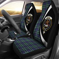 Clan Graham of Montrose Modern Tartan Crest Car Seat Cover  - Circle StyleCE39 Clan Rose Tartan Today   