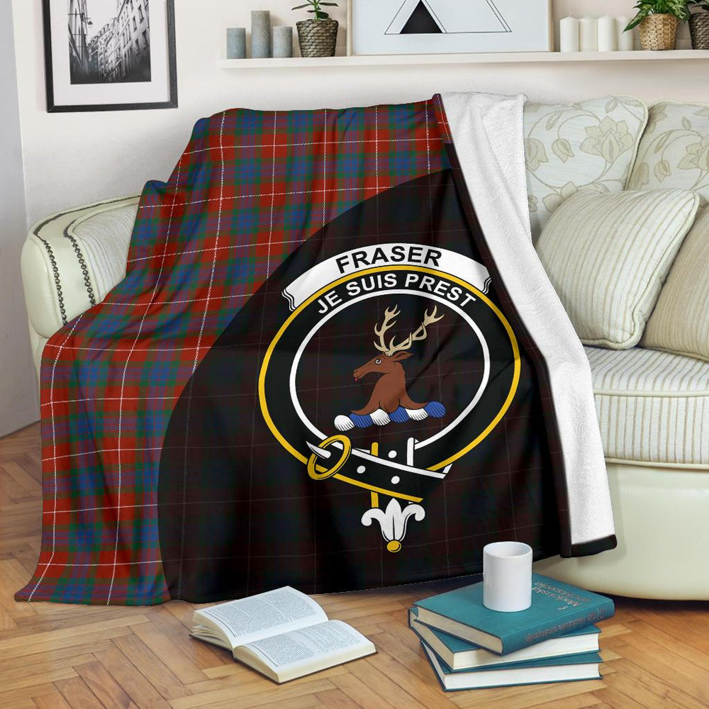 Clan Fraser Ancient Tartan Crest Blanket Wave Style ZR40 Clan Fraser Tartan Today   