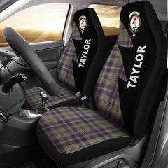 Clan Tailyour (Or Taylor) Tartan Crest Flash Car Seat Cover JW78 Clan Taylor Tartan Today   
