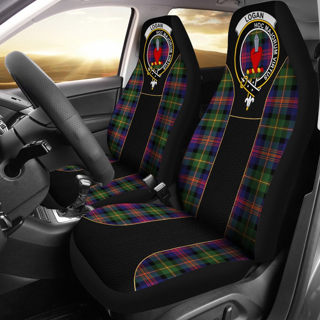 Clan Logan Tartan Crest Car Seat Cover  - Special VersionVP17 Clan Logan Tartan Today   
