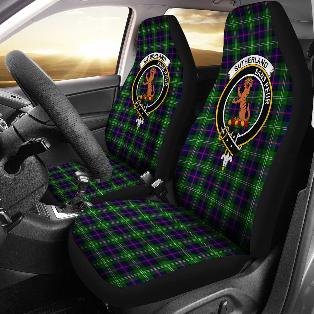 Clan Sutherland Tartan Crest Car Seat Cover IZ63 Clan Sutherland Tartan Today   