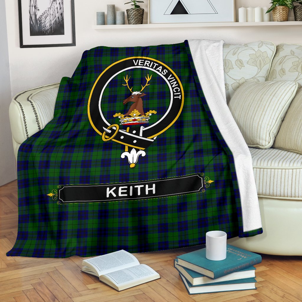 Clan Keith Tartan Crest Blanket 3 Sizes PN91 Clan Keith Tartan Today   