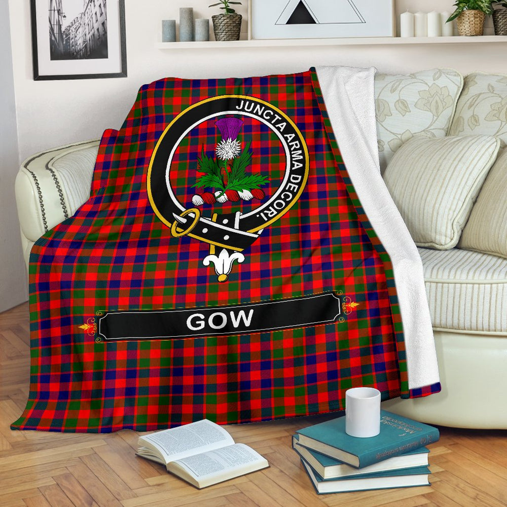 Clan Gow Of Skeoch Tartan Crest BlanketsVY18 Clan Gow Tartan Today   