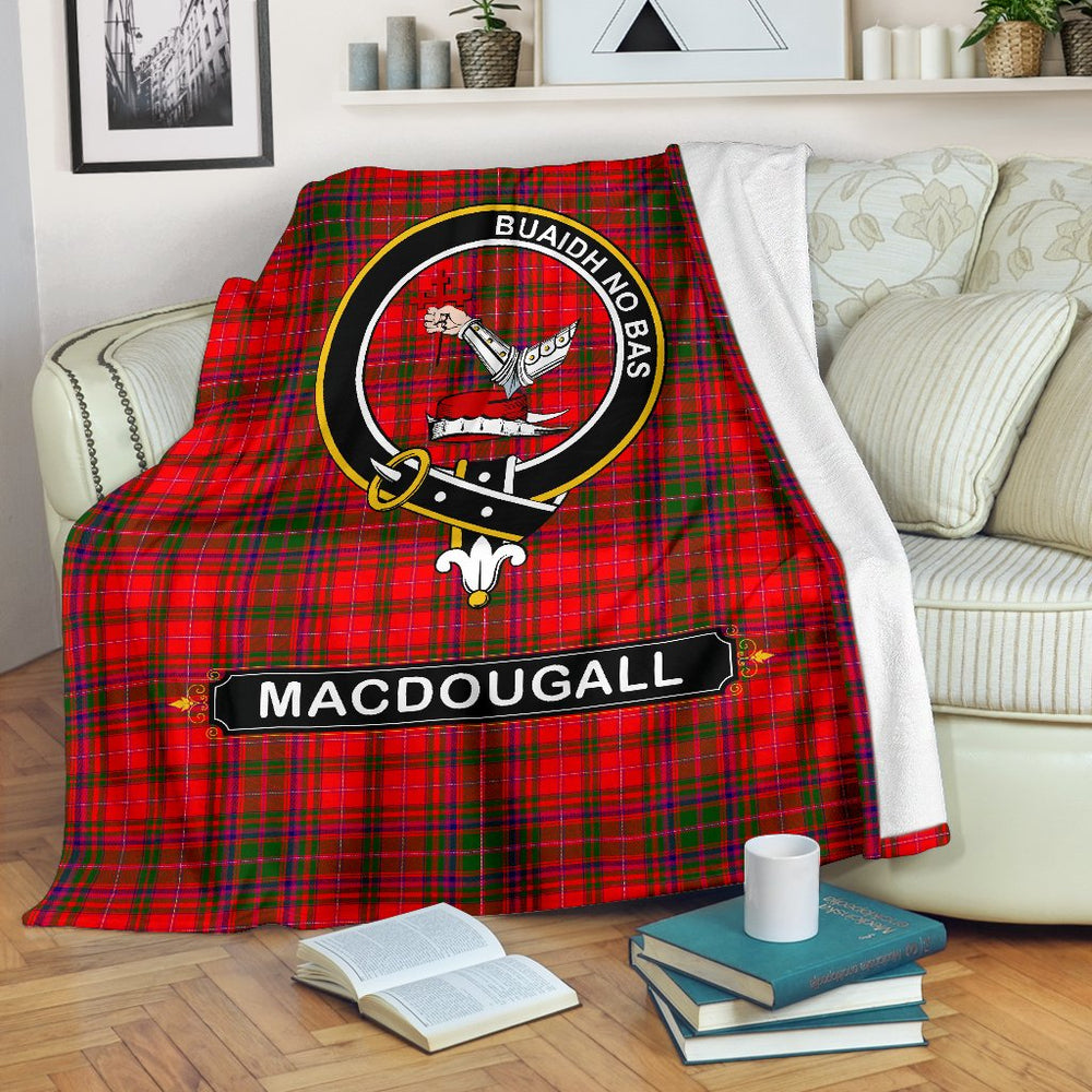 Clan MacDougall Family Tartan Crest BlanketsVI74 Clan MacDougall Tartan Today   