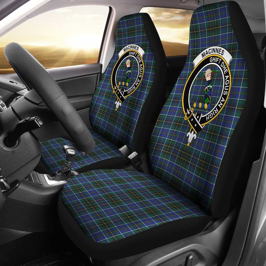 Clan MacInnes Modern Tartan Crest Car Seat Cover QW95 Clan MacInnes Tartan Today   