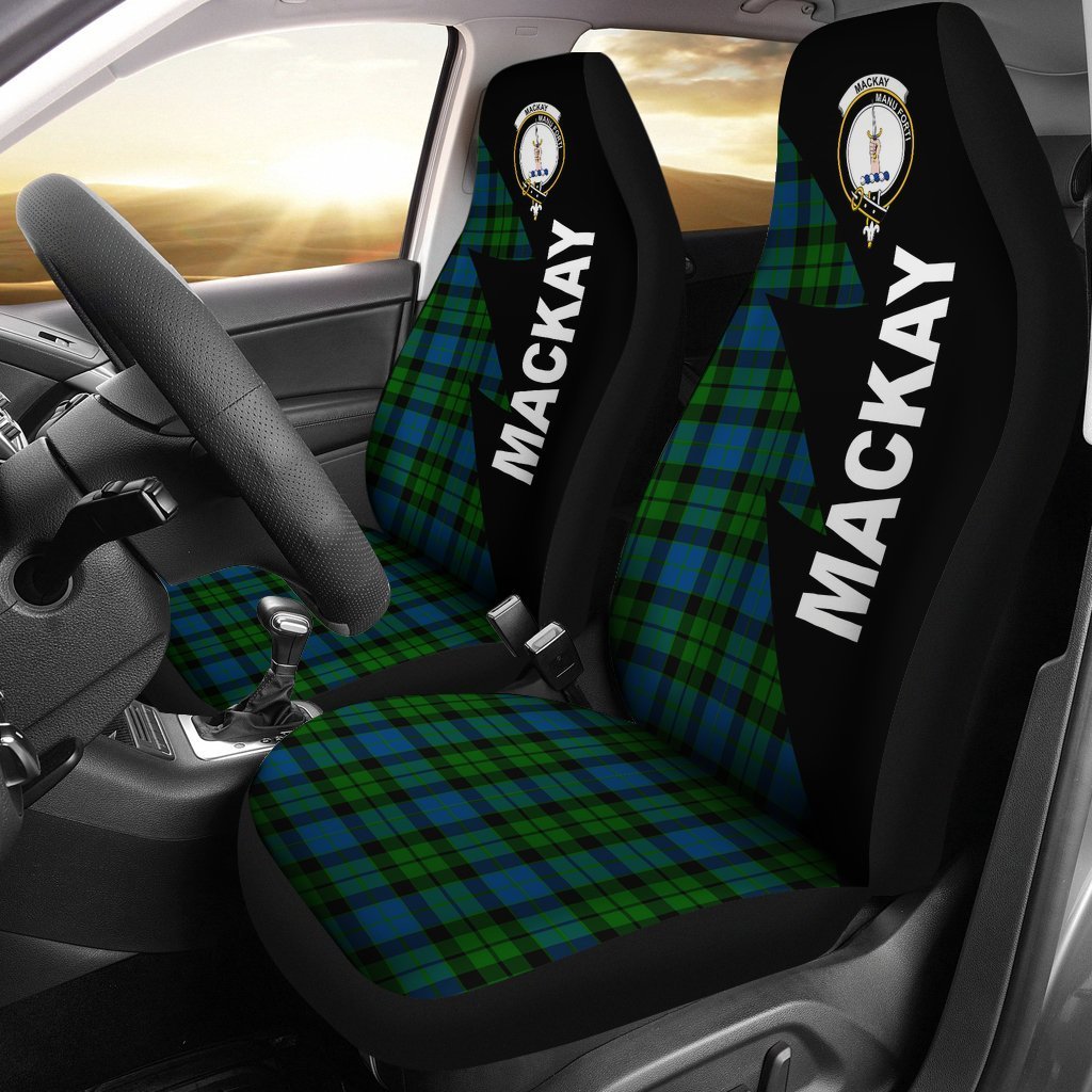 Clan MacKay Modern Tartan Crest Flash Style Car Seat Cover BE79 Clan MacKay Tartan Today   