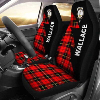 Clan Wallace Tartan Crest Car Seat Cover - Flash StylePH95