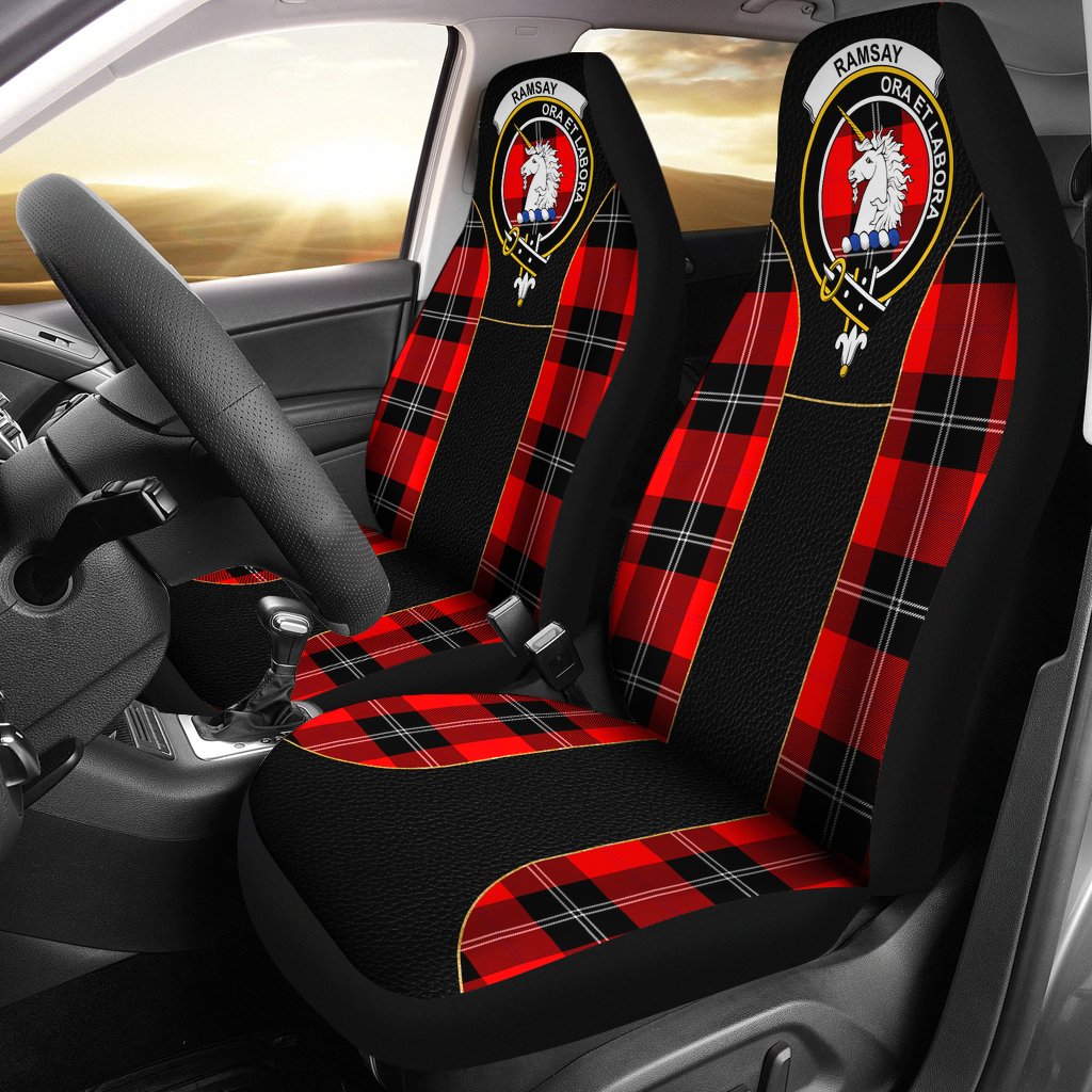 Clan Clan Ramsay Modern Tartan Crest Car seat Cover JS93 Clan Ramsay Tartan Today   