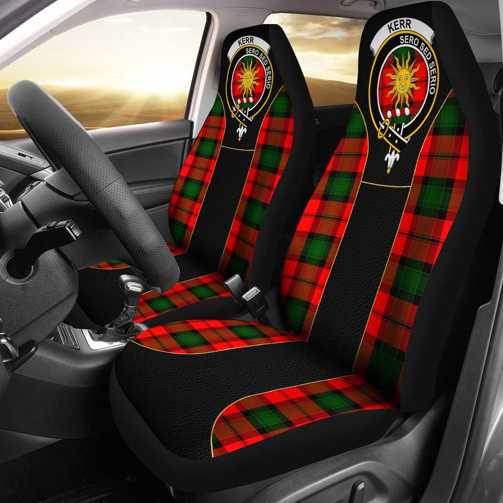 Clan Kerr Tartan Crest Special Style Car Seat Cover XN47 Clan Kerr Tartan Today   
