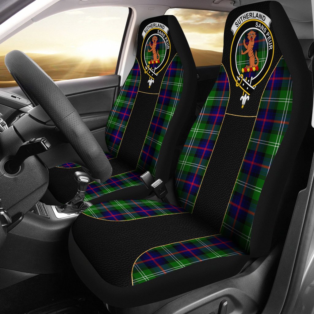 Clan Sutherland Tartan Crest Car Seat Cover  Special VersionHL51 Clan Sutherland Tartan Today   