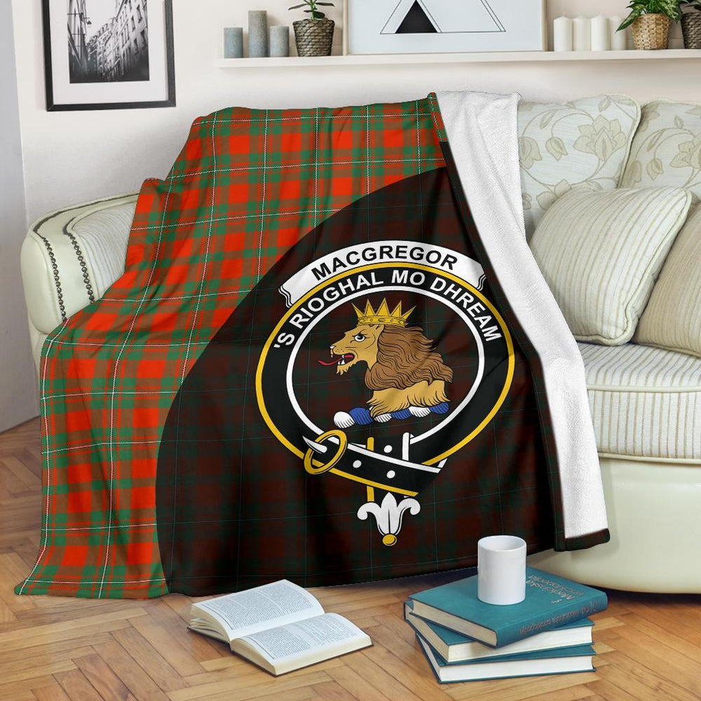 Clan MacGregor Ancient Tartan Crest Blanket Wave Style OC22 Clan MacGregor Tartan Today   