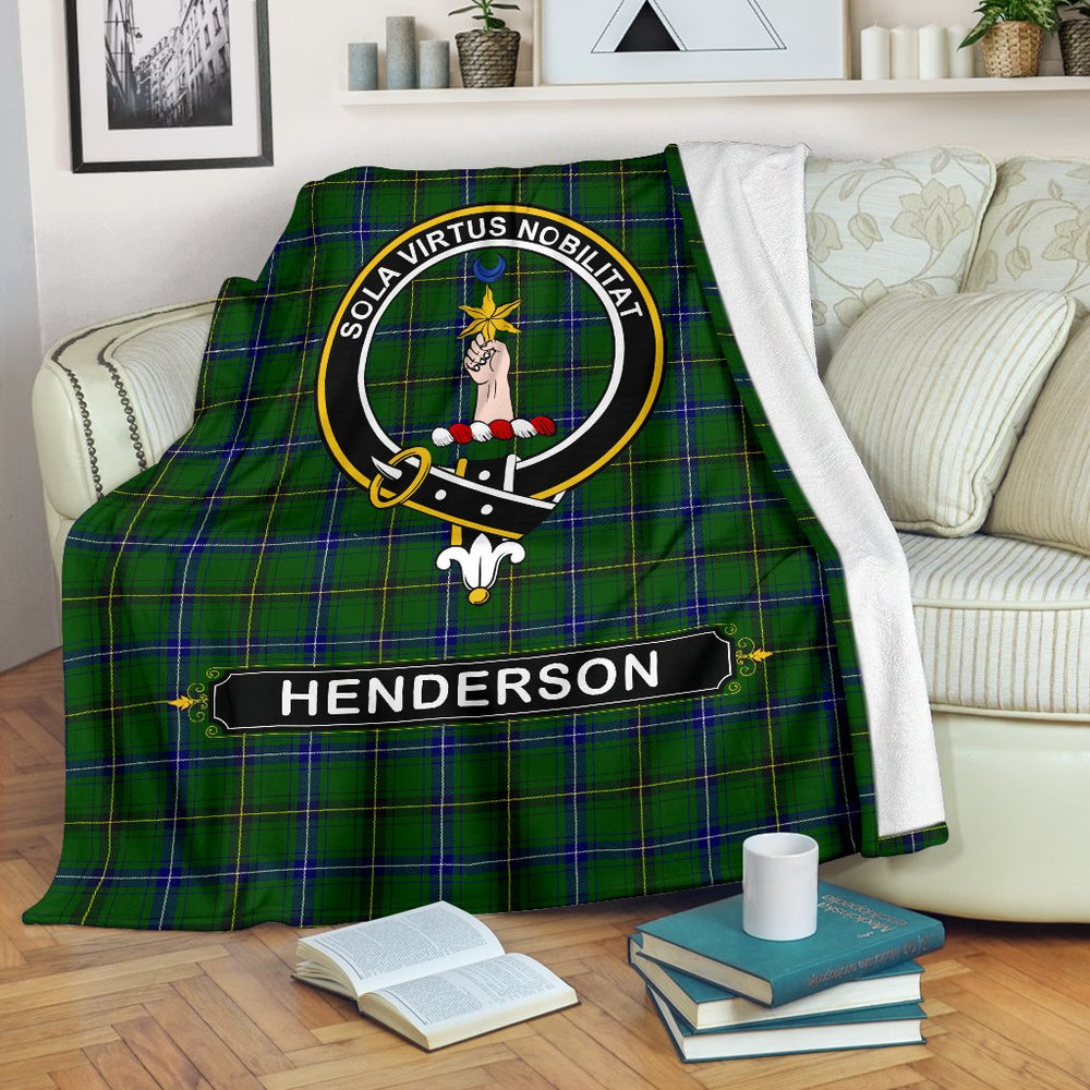 Clan Henderson (MacKendrick) Family Tartan Crest BlanketsFI56 Clan Henderson Tartan Today   