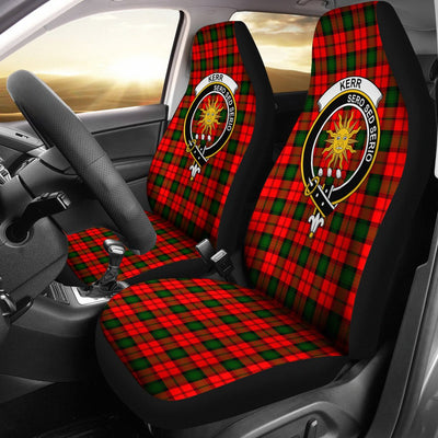 Clan Kerr Tartan Crest Car Seat Cover