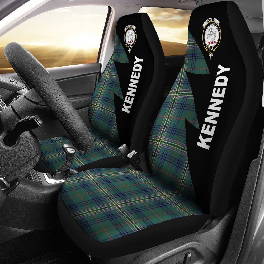Clan Kennedy Tartan Crest Car Seat Cover WU83 Clan Kennedy Tartan Today   