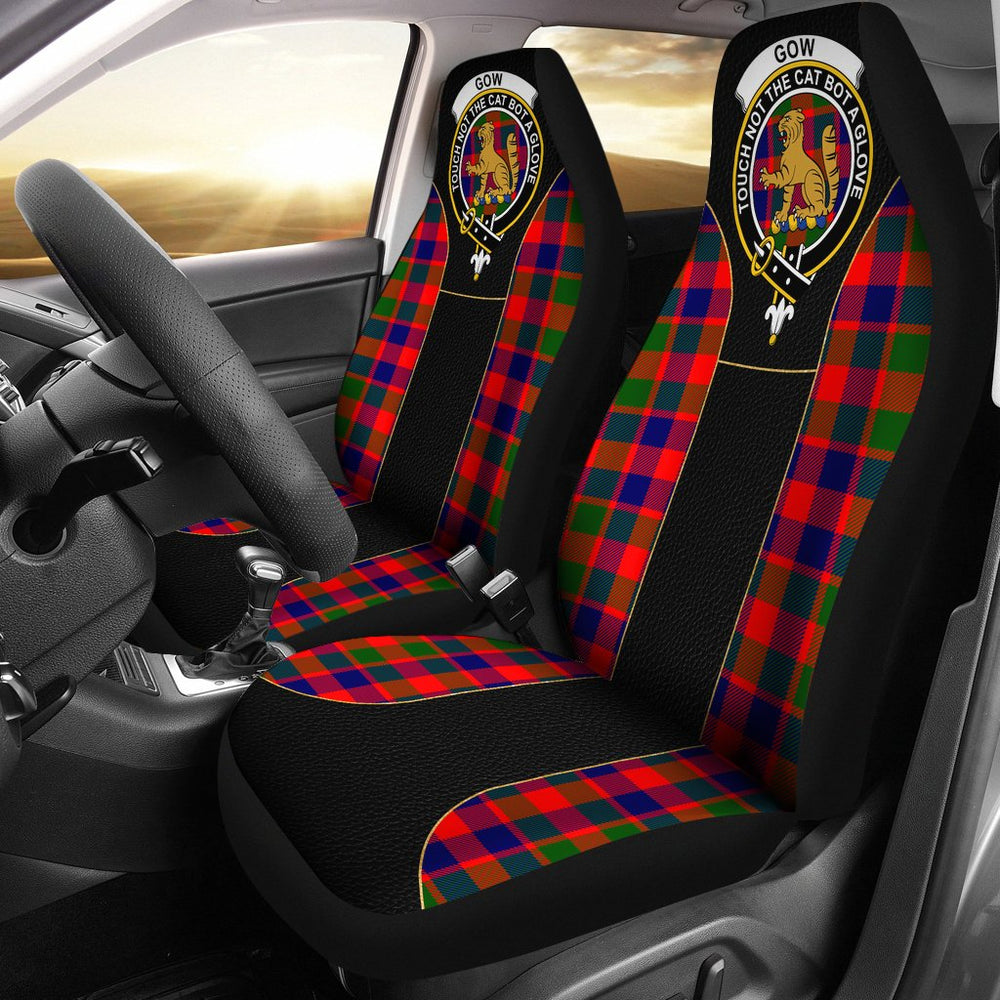 Clan Gow (or McGouan) Tartan Crest Car seat Cover AP56 Clan Gow Tartan Today   