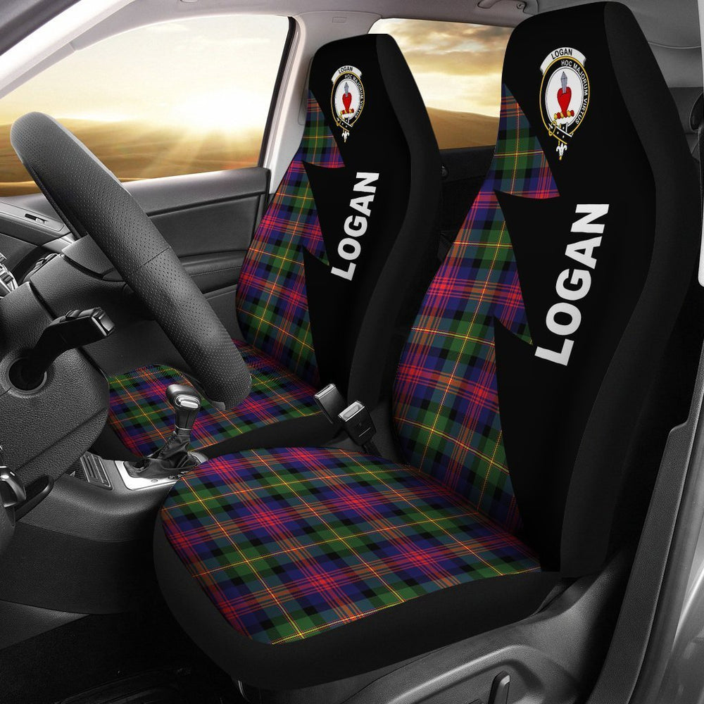Clan Logan Tartan Crest Car Seat Cover  - Flash StyleJN86 Clan Logan Tartan Today   