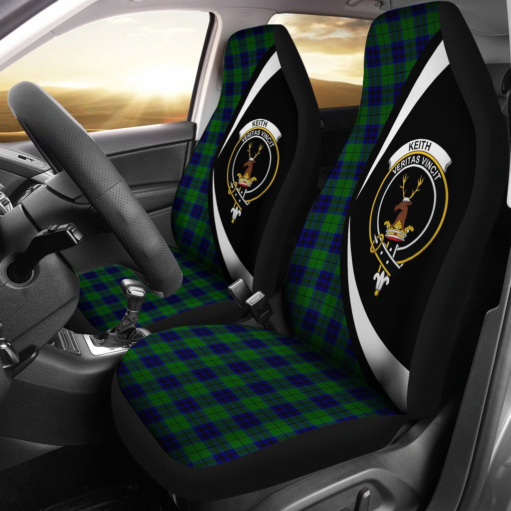 Clan Keith Modern Tartan Crest Car Seat Cover PN82 Clan Keith Tartan Today   