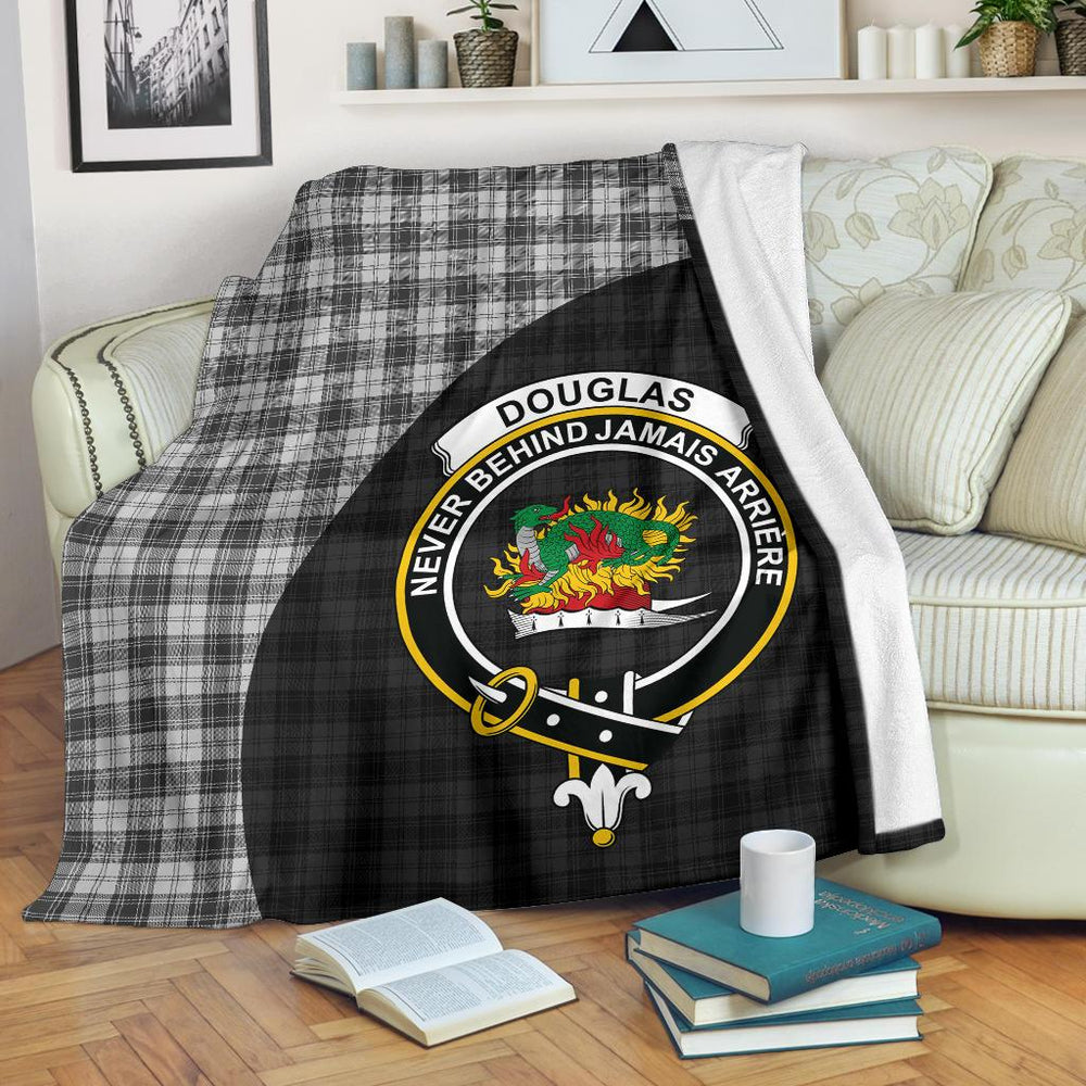 Clan Douglas Grey Modern Tartan Crest Blanket Wave Style GG98 Clan Douglas Tartan Today   