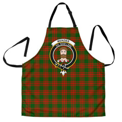 Clan Menzies Green Modern Tartan Crest Apron CP79 Clan Menzies Tartan Today   