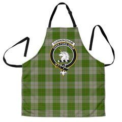 Clan Cunningham Dress Green Dancers Tartan Crest Apron VH81 Clan Cunningham Tartan Today   