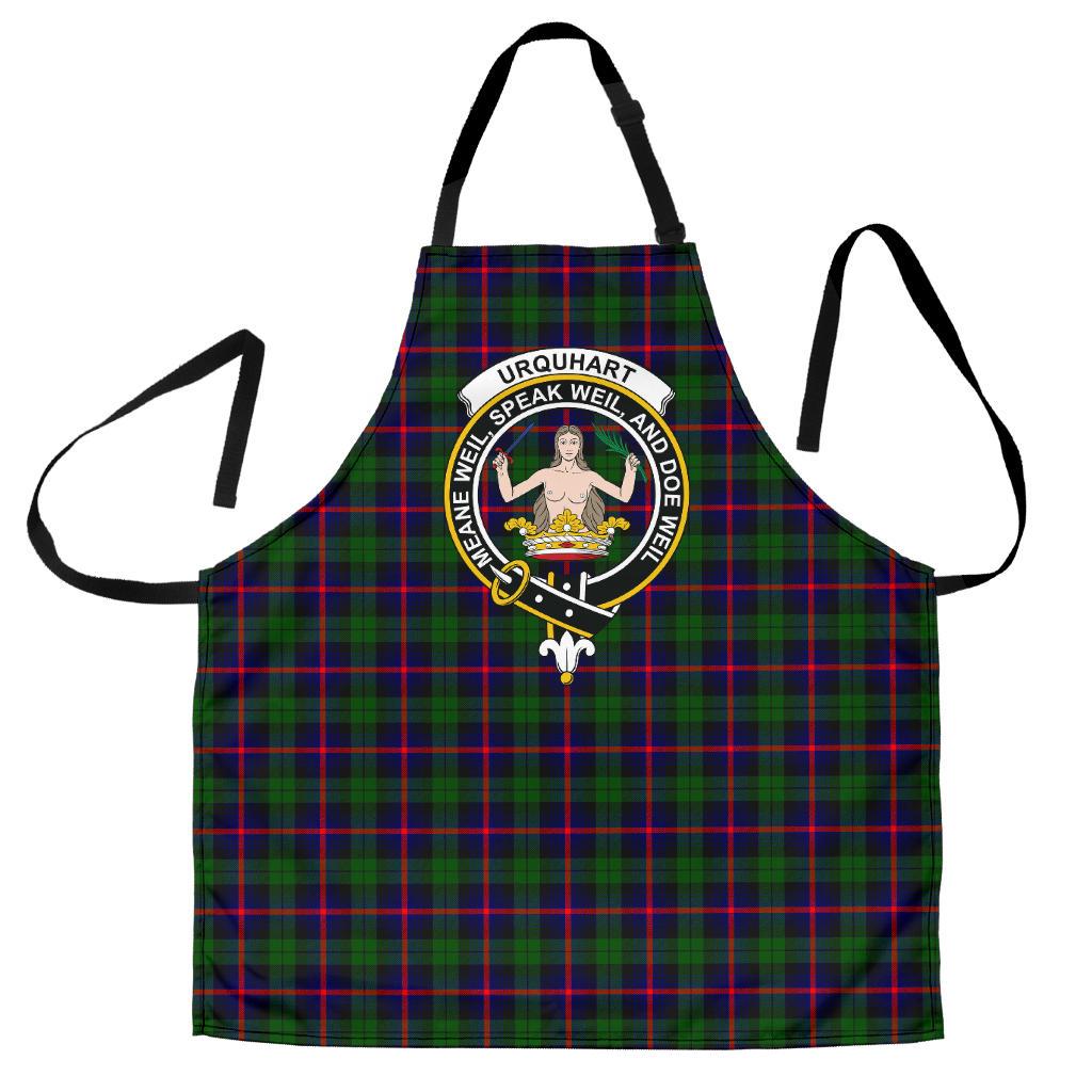 Clan Urquhart Modern Tartan Crest Apron LP15 Clan Urquhart Tartan Today   