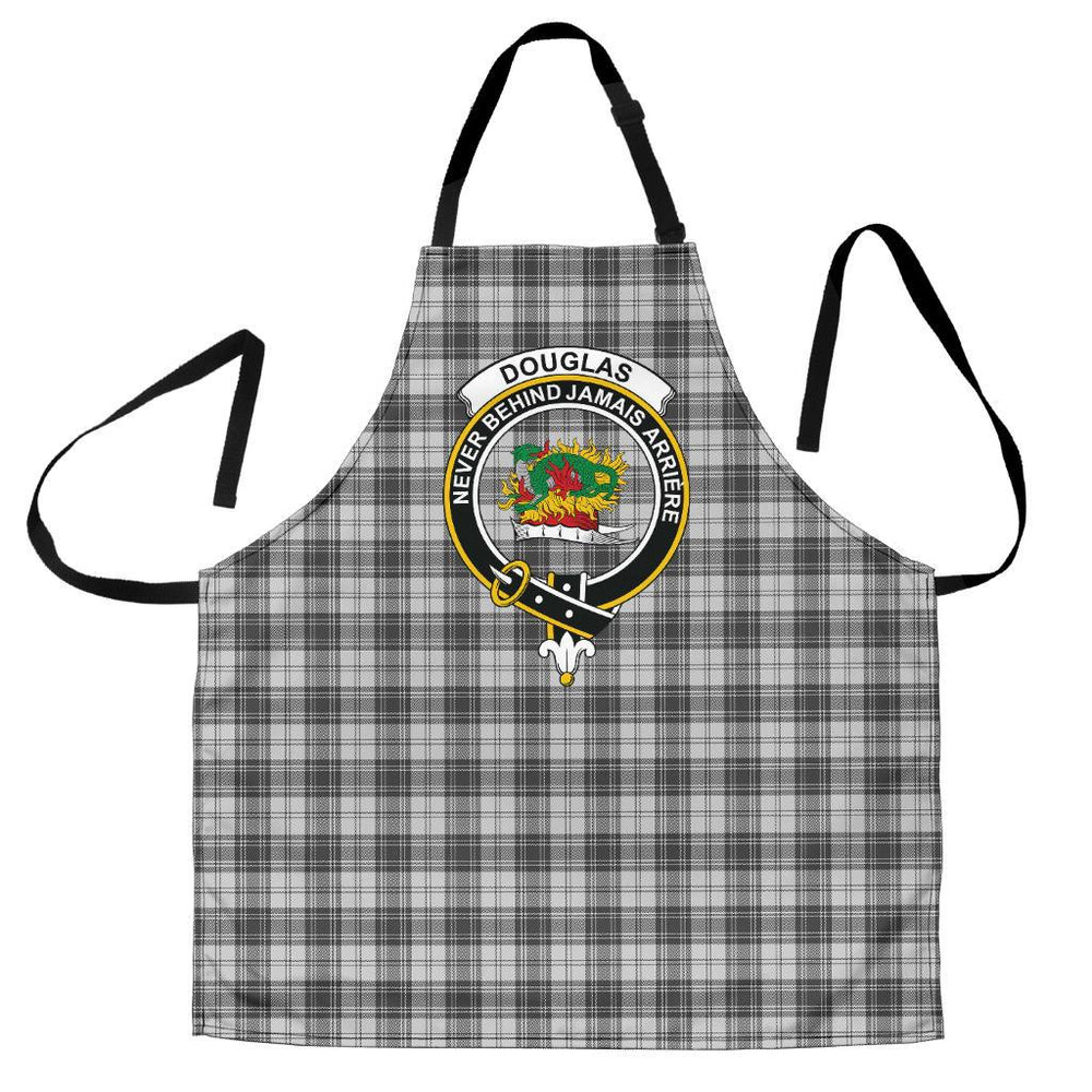 Clan Douglas Grey Modern Tartan Crest Apron EN45 Clan Douglas Tartan Today   