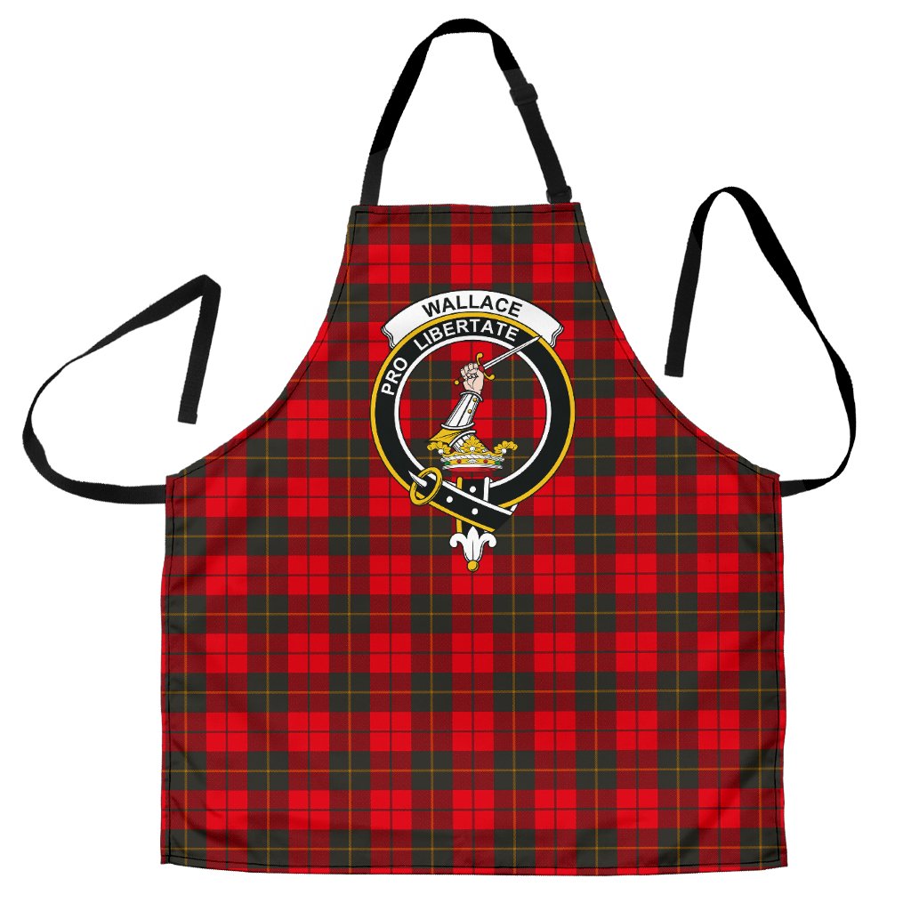 Clan Wallace Weathered Tartan Crest Apron GS94 Clan Wallace Tartan Today   