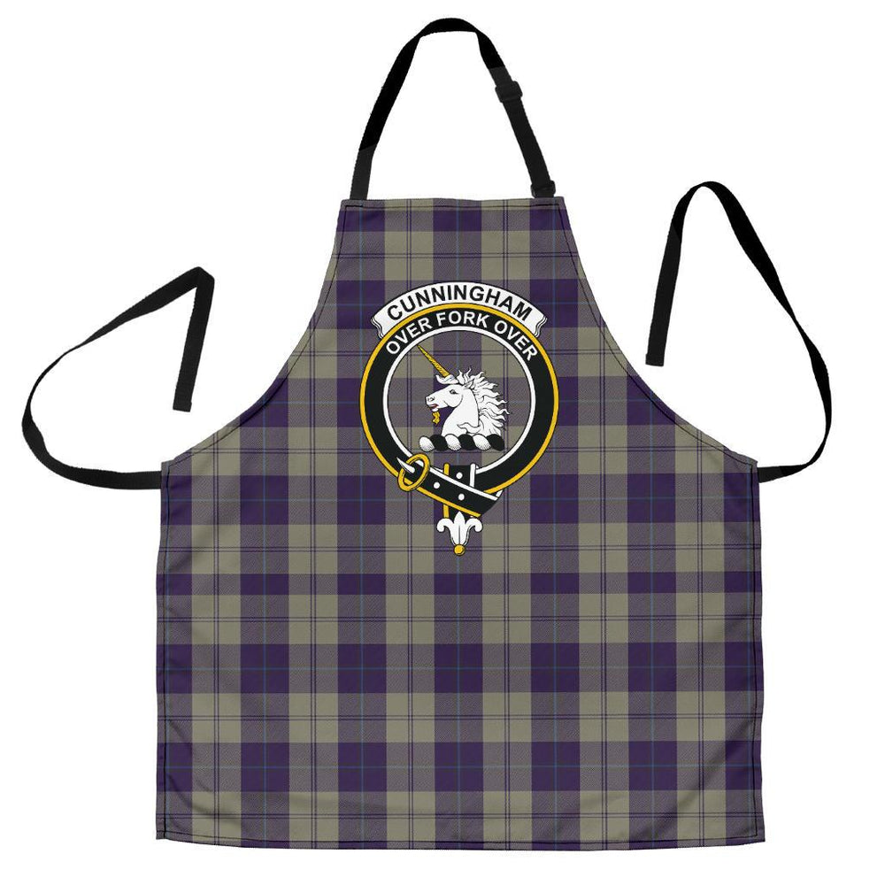 Clan Cunningham Dress Blue Dancers Tartan Crest Apron QS11 Clan Cunningham Tartan Today   