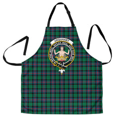 Clan Urquhart Broad Red Ancient Tartan Crest Apron GF87 Clan Urquhart Tartan Today   